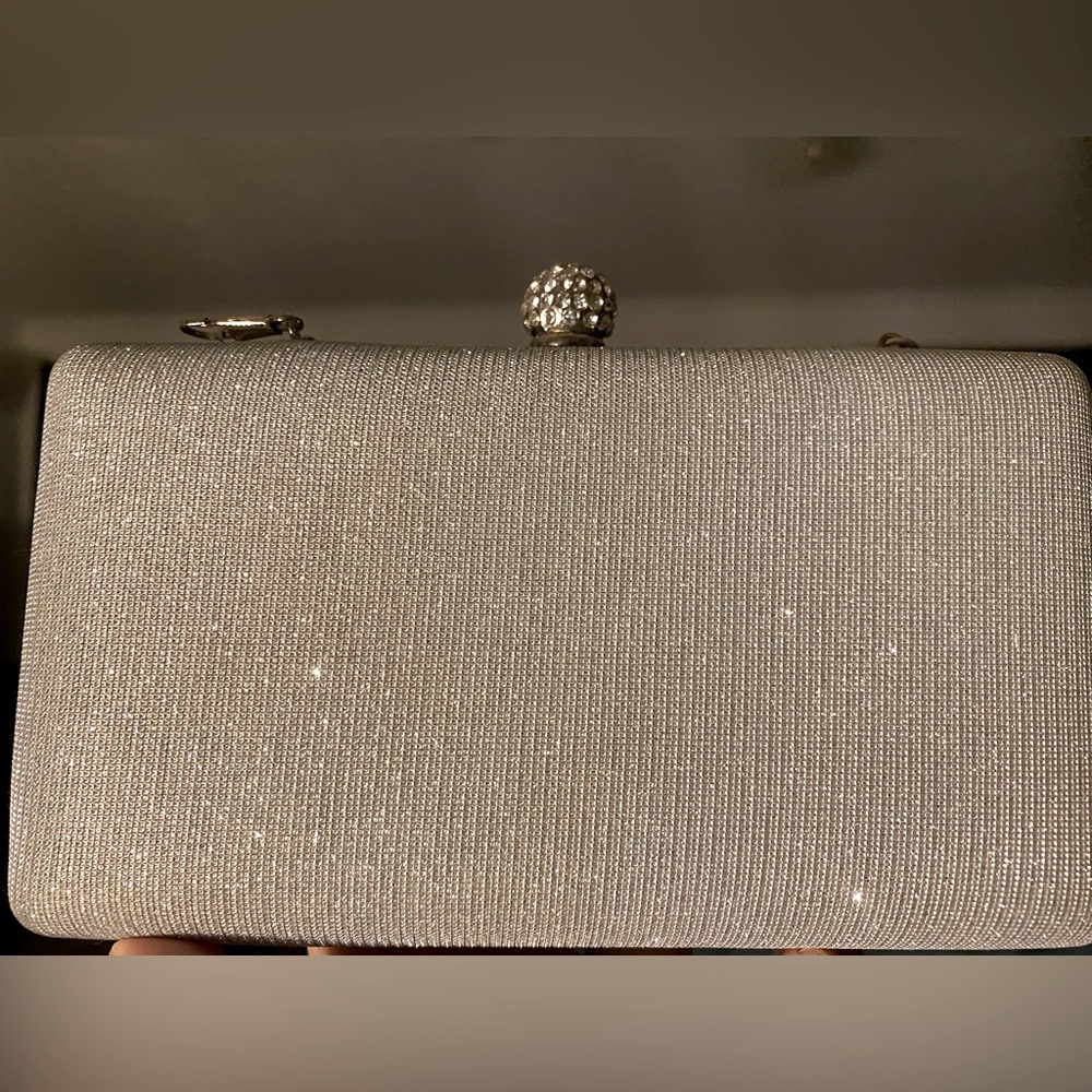 Silver D’MARGEAUX Women’s Evening Bag Clutch